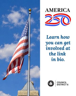 America 250 graphic for Salt Lake City Council District 6