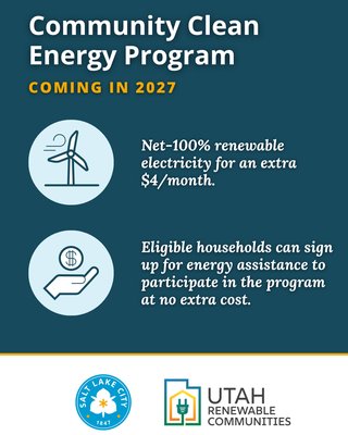 Community Clean Energy Program flyer for Salt Lake City Council District 6