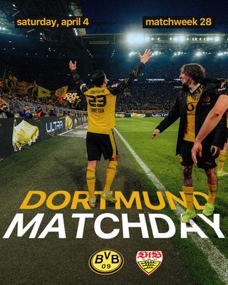 BVB vs Stuttgart matchday poster