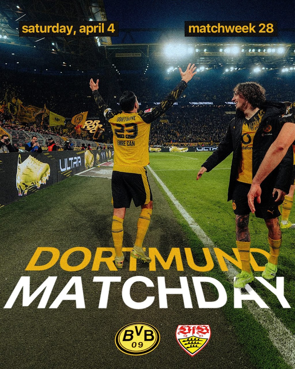 BVB vs Stuttgart matchday poster