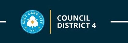 Close crop of the Sego Lily logo paired with Council District 4